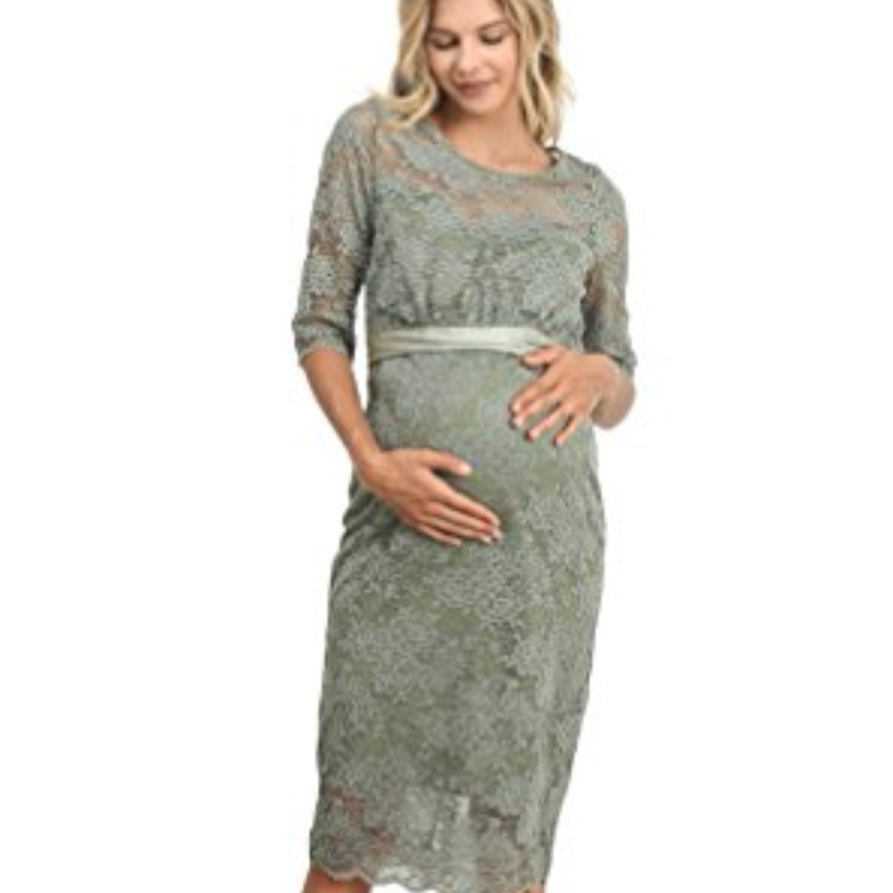 Women's Baby Shower Floral Lace Maternity
